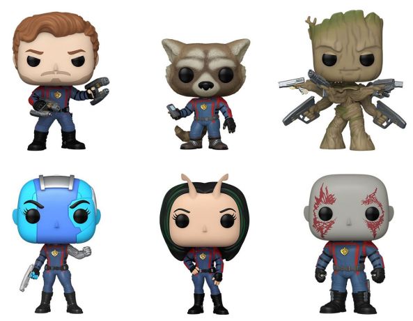 Figurine Funko Pop Les Gardiens de la Galaxie Vol. 3 [Marvel] Star-Lord / Rocket / Groot / Nebula / Mantis / Drax - Pack