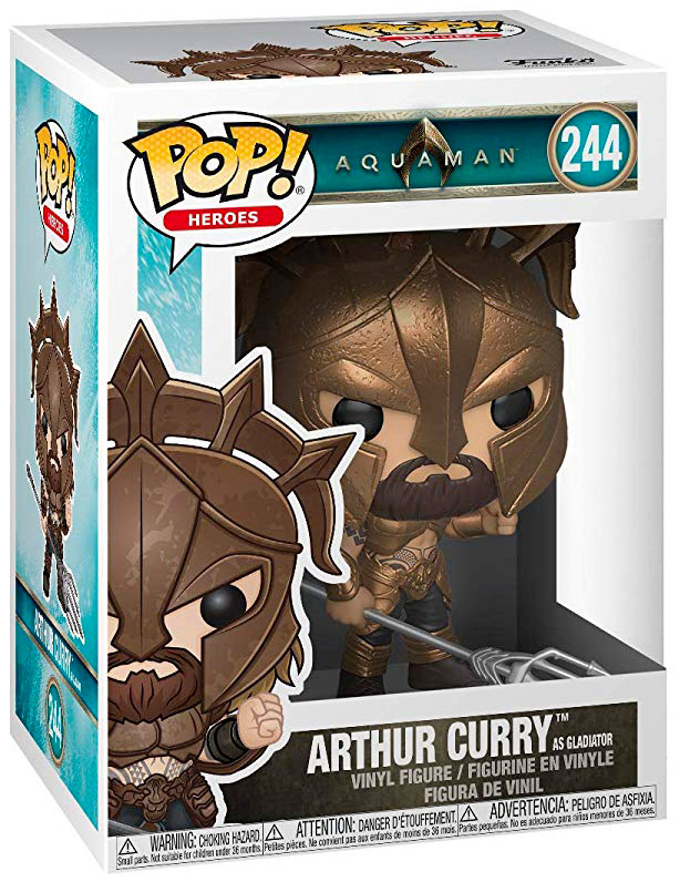 Figurine Pop Aquaman [DC] #244 pas cher Arthur Curry en gladiateur