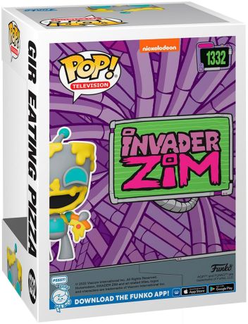 Figurine Funko Pop Zim l'envahisseur #1332 Gir mangeant une pizza