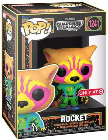 Figurine Funko Pop Les Gardiens de la Galaxie Vol. 3 [Marvel] #1241 Rocket - Black Light