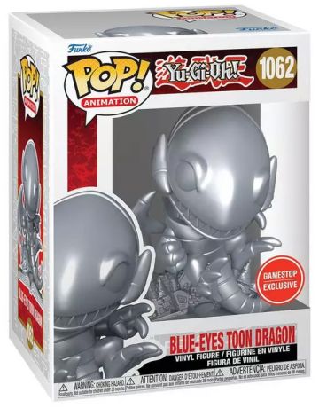 Figurine Funko Pop Yu-Gi-Oh! #1062 Dragon toon aux Yeux Bleus (Argent) - T-Shirt
