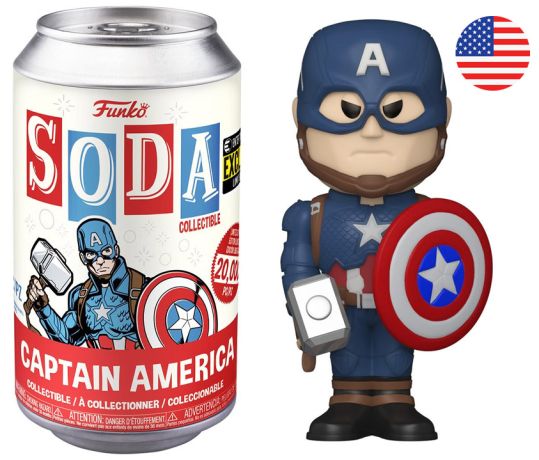 Figurine Funko Soda Marvel Comics Captain America (Canette Rouge)