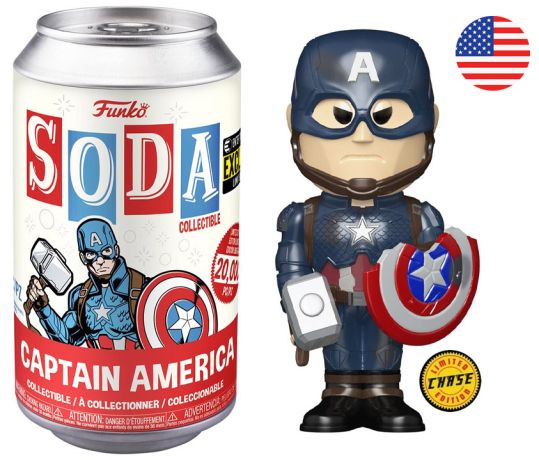 Figurine Funko Soda Marvel Comics Captain America (Canette Rouge) [Chase]