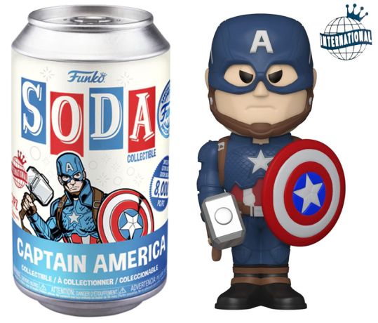 Figurine Funko Soda Marvel Comics Captain America (Canette Bleue)