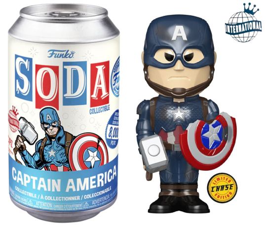 Figurine Funko Soda Marvel Comics Captain America (Canette Bleue) [Chase]