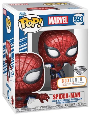 Figurine Funko Pop Marvel Comics #593 Spider-Man - Diamant