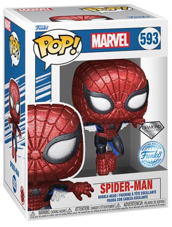 Figurine Funko Pop Marvel Comics #593 Spider-Man - Diamant