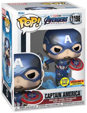 Figurine Funko Pop Avengers : Endgame [Marvel] #1198 Captain America - Métallique & Glow in the Dark
