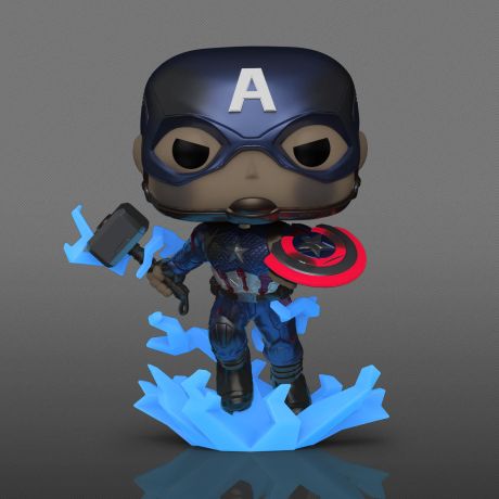 Figurine Funko Pop Avengers : Endgame [Marvel] #1198 Captain America - Métallique & Glow in the Dark