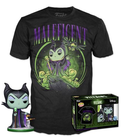 Figurine Funko Pop Disney Villains #1082 Maléfique (Diamant) - T-Shirt