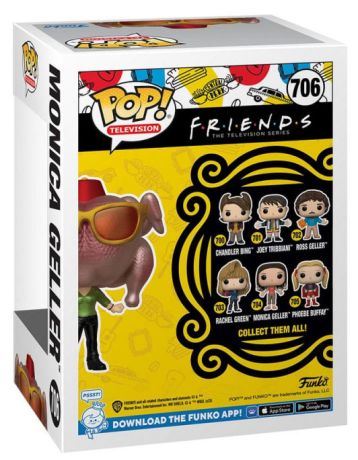 Figurine Funko Pop Friends #706 Monica Geller avec dinde - Métallique