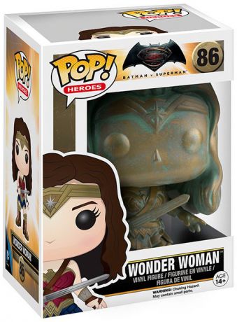 Figurine Funko Pop Batman v Superman : L'Aube de la justice [DC] #86 Wonder Woman - Patine