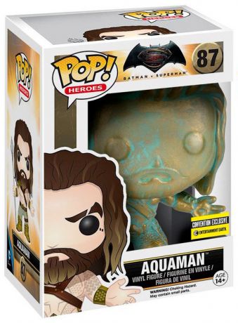 Figurine Funko Pop Batman v Superman : L'Aube de la justice [DC] #87 Aquaman - Patine