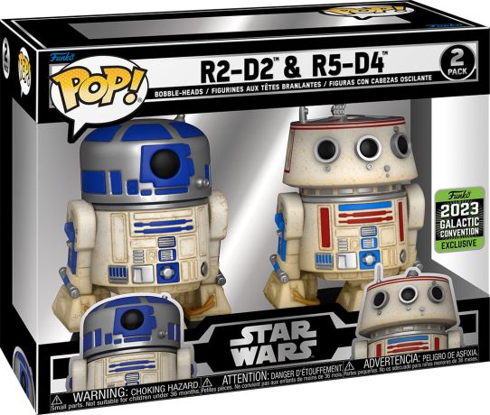 Figurine Funko Pop Star Wars 4 : Un nouvel espoir R2D2 & R5D4 - Pack