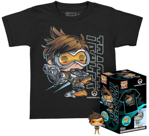 Figurine Funko Pop Overwatch Tracer (Pocket) - T-Shirt