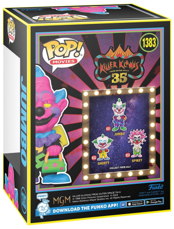 Figurine Funko Pop Les Clowns tueurs venus d'ailleurs #1383 Jumbo - Black Light