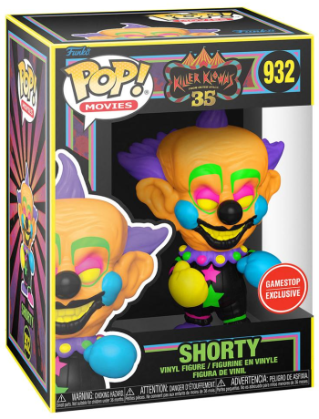 Figurine Funko Pop Les Clowns tueurs venus d'ailleurs #932 Shorty - Black Light
