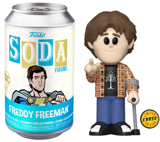 Figurine Funko Soda Shazam! La Rage des Dieux [DC] Freddy Freeman (Canette Bleue) [Chase]