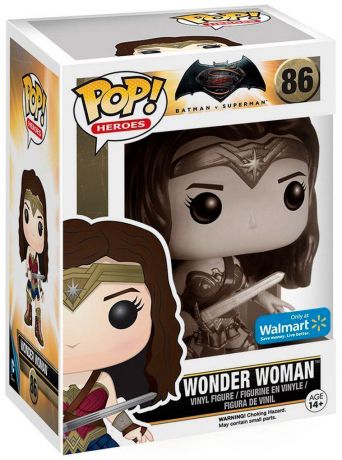 Figurine Funko Pop Batman v Superman : L'Aube de la justice [DC] #86 Wonder Woman - Sépia