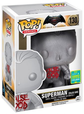 Figurine Funko Pop Batman v Superman : L'Aube de la justice [DC] #130 Superman - Faux Dieu