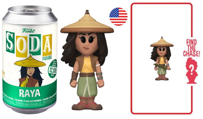 Figurine Funko Soda Raya et le Dernier Dragon Raya (Canette Verte)