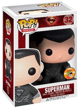 Figurine Funko Pop Man of Steel [DC] #32 Superman - Costume noir