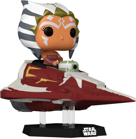 Figurine Funko Pop Star Wars : The Clone Wars #638 Ashoka Tano dans le Chasseur Delta-7 (Hyperspace Heroes)