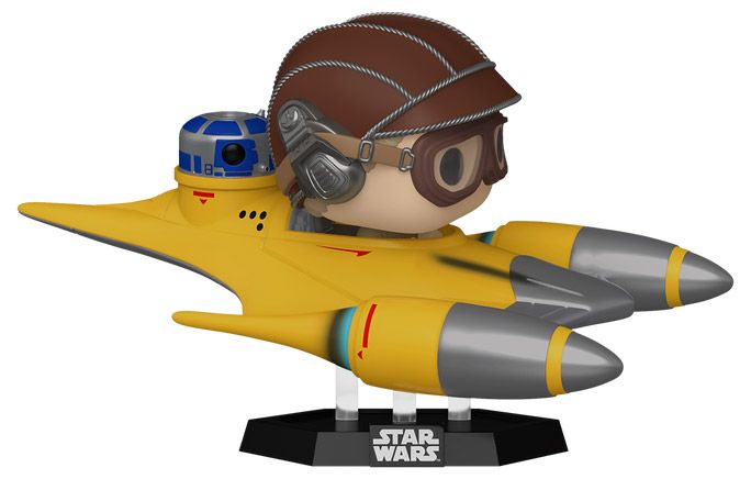 Figurine Funko Pop Star Wars 1 : La Menace fantôme #677 Anakin dans le Chasseur Naboo (Hyperspace Heroes)