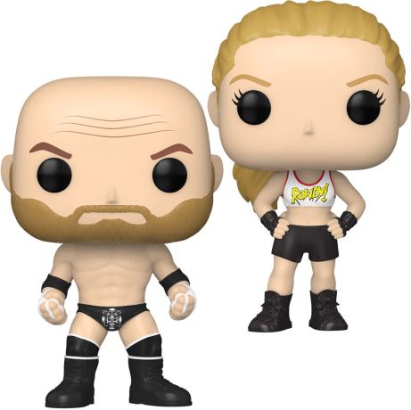 Figurine Funko Pop WWE Triple H et Ronda Rousey - Pack