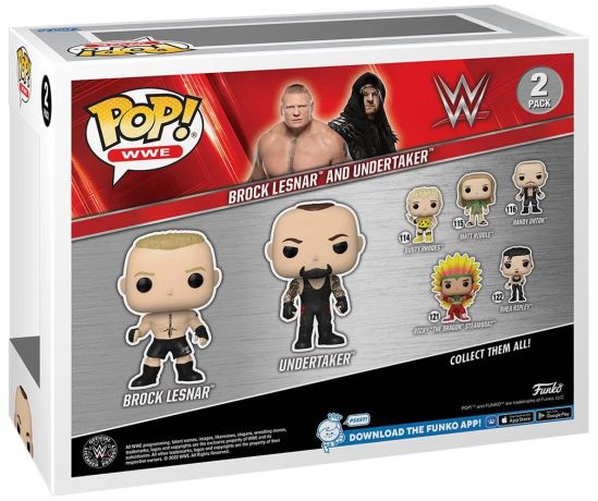 Figurine Funko Pop WWE Brock Lesnar et Undertaker - Pack