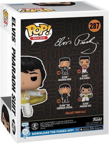 Figurine Funko Pop Elvis Presley #287 Elvis Tenue Pharaon - Diamant