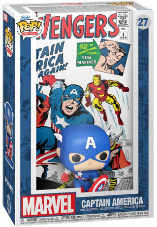 Figurine Funko Pop Marvel Comics #27 Captain America (The Avengers #4 1963) - Comic Cover