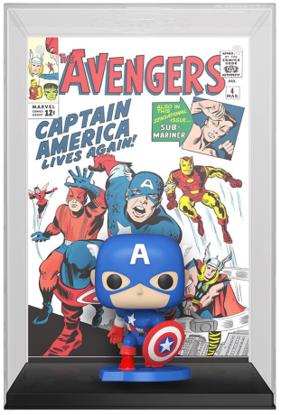 Figurine Funko Pop Marvel Comics #27 Captain America (The Avengers #4 1963) - Comic Cover