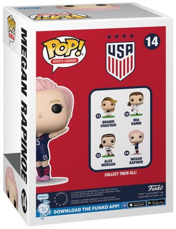 Figurine Funko Pop Légendes Sportives  #14 Megan Rapinoe