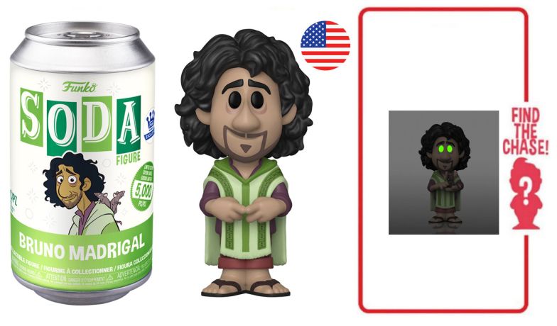 Figurine Funko Soda Encanto : La Fantastique Famille Madrigal Bruno Madrigal (Canette Verte)