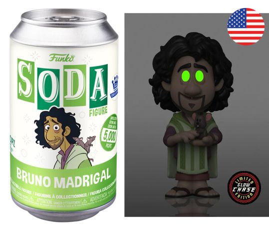 Figurine Funko Soda Encanto : La Fantastique Famille Madrigal Bruno Madrigal (Canette Verte) [Chase]