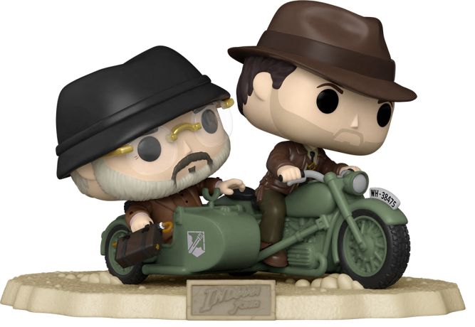Figurine Funko Pop Indiana Jones #118 Indiana Jones et Henry Jones à Moto