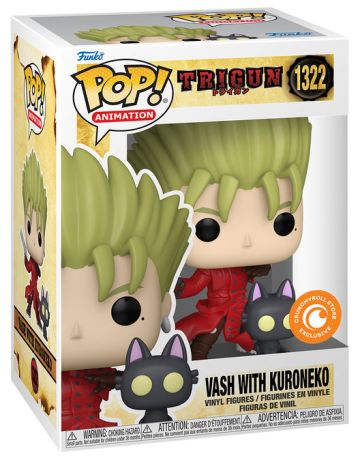 Figurine Funko Pop Trigun #1322 Vash avec Kuroneko