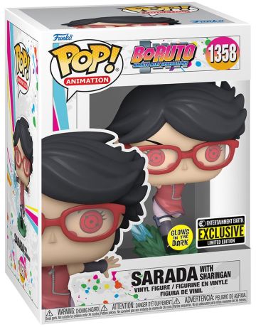 Figurine Funko Pop Boruto: Naruto Next Generations #1358 Sarada avec Sharingan - Glow in the Dark