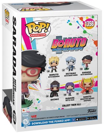 Figurine Funko Pop Boruto: Naruto Next Generations #1358 Sarada avec Sharingan - Glow in the Dark