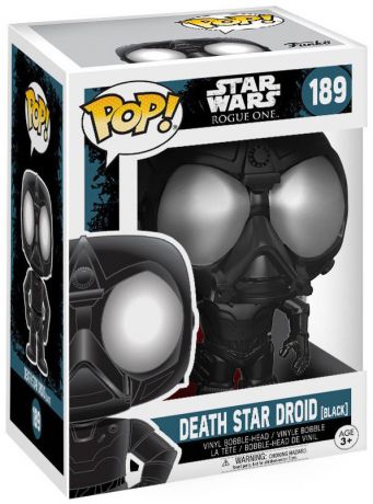 Figurine Funko Pop Rogue One : A Star Wars Story #189 Droïde de l'Étoile de la Mort - Noir