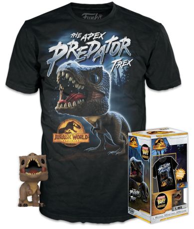 Figurine Funko Pop Jurassic World : Le Monde d'après T-Rex (Pocket) - T-Shirt