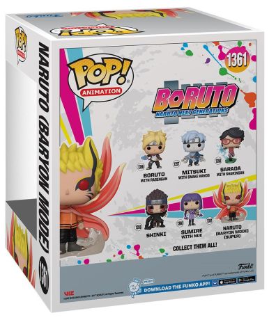 Figurine Funko Pop Boruto: Naruto Next Generations #1361 Naruto (Mode Baryon) - 15 cm