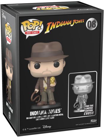 Figurine Funko Pop Indiana Jones #08 Indiana Jones avec l'Idole en Or- Die Cast [Chase]