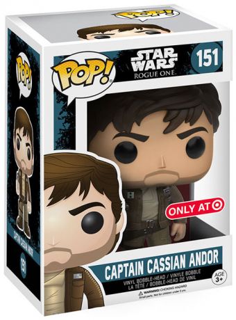 Figurine Funko Pop Rogue One : A Star Wars Story #151 Capitaine Cassian Andor - Veste marron