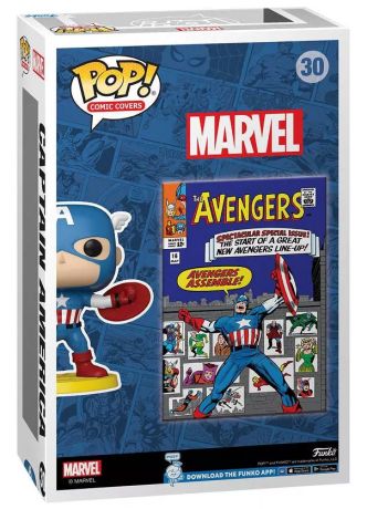 Figurine Funko Pop Marvel Comics #30 Captain America - Comic Cover