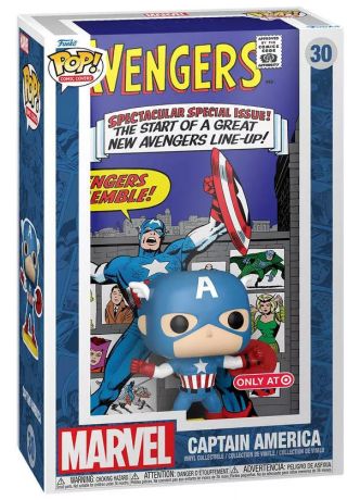 Figurine Funko Pop Marvel Comics #30 Captain America - Comic Cover