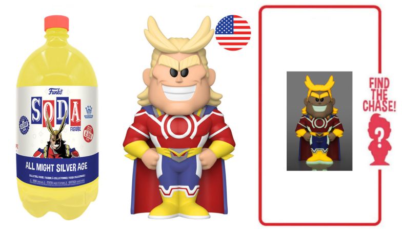 Figurine Funko Soda My Hero Academia All Might (Bouteille Jaune)