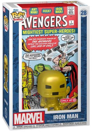 Figurine Funko Pop Marvel Comics #28 Iron Man - Comic Cover