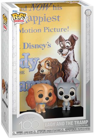 Figurine Funko Pop 100 ans de Disney #15 La Belle et le Clochard - Movie Poster